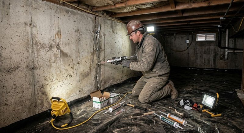 Basement Crack Repair in Fort Collins, CO