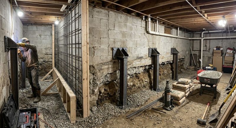 Basement Underpinning in Greenville, SC