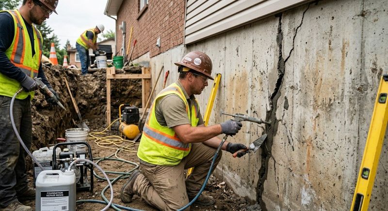 Foundation Cracks Repair in Greenville, SC