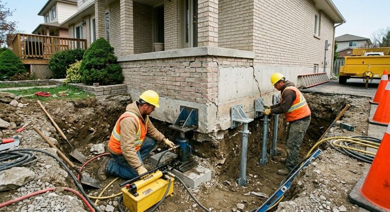 Helical Piers Installation in Greenville, SC