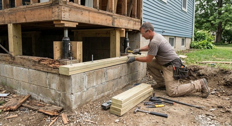 House Foundation Repair in Greenville, SC