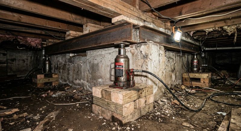 Sinking Foundation Lifting in Sarasota, FL