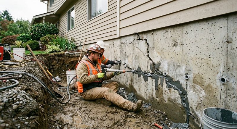 Basement Crack Repair in Greenville, SC